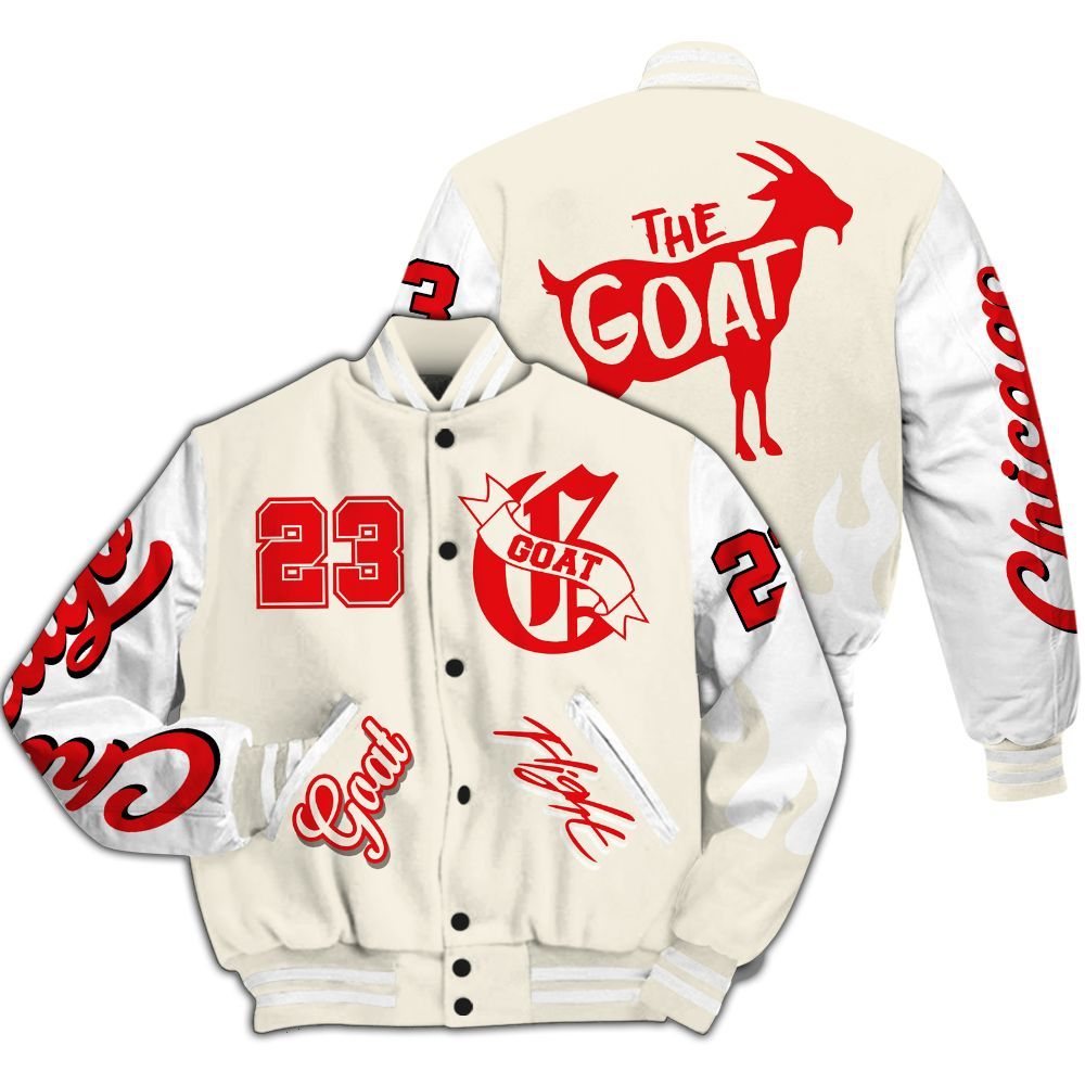 Varsity Jacket To Match Low OG Sail 1s - The G.O.A.T Streetwear All Over Print