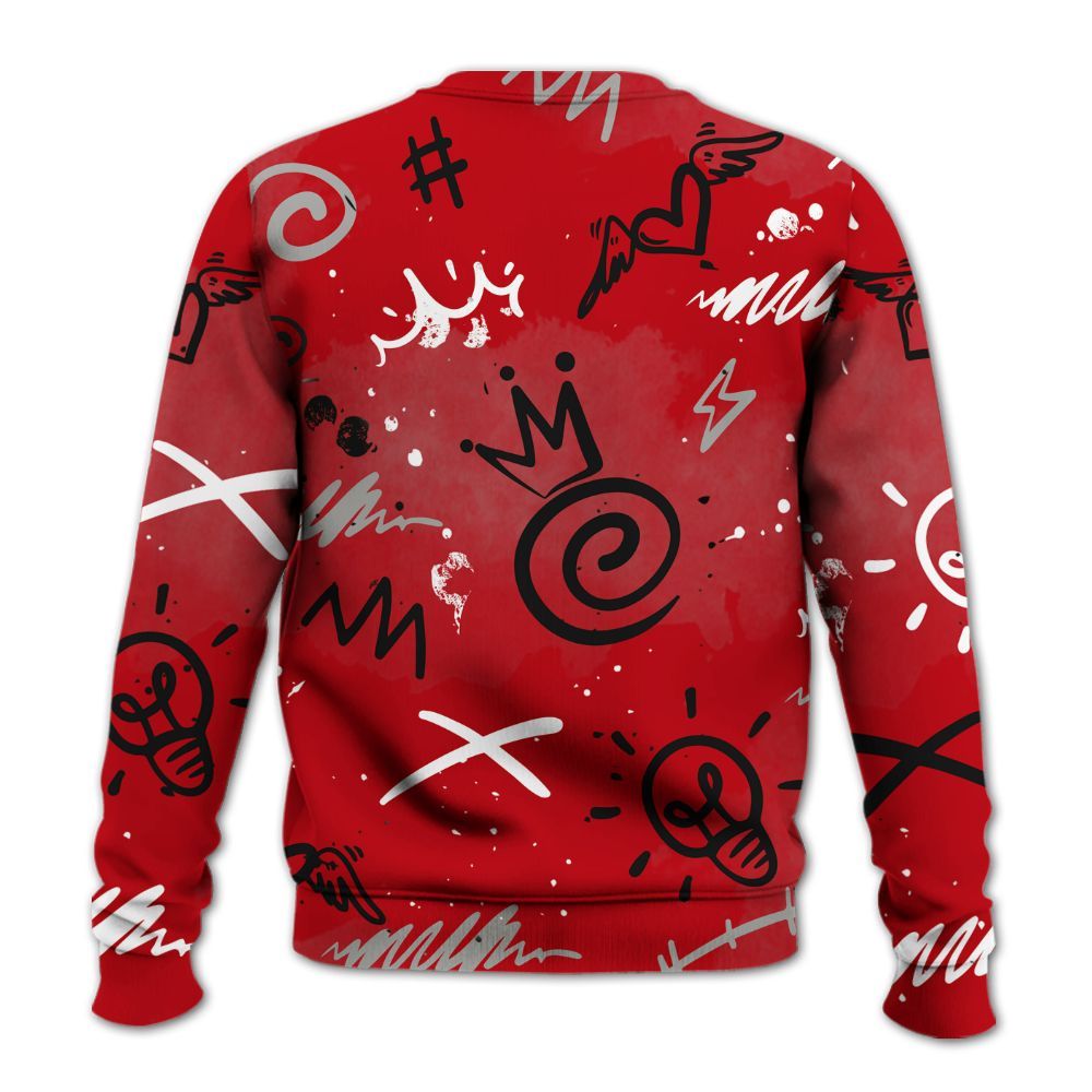 Sweatshirt To Match Air Griffey Max Gray Reds 1s - Drip Been Di2ferent All Over Print