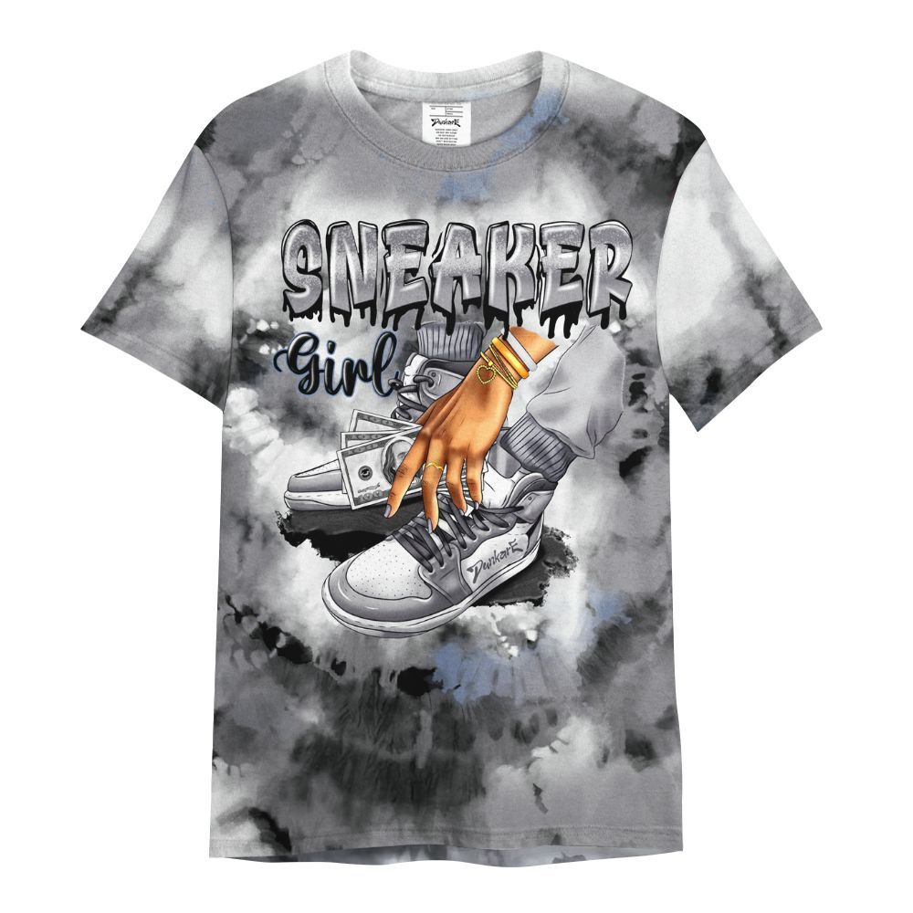 Shirt To Match Cement Grey 11s - SNEAKER Girl Money Drip Tie Dye All Over Print