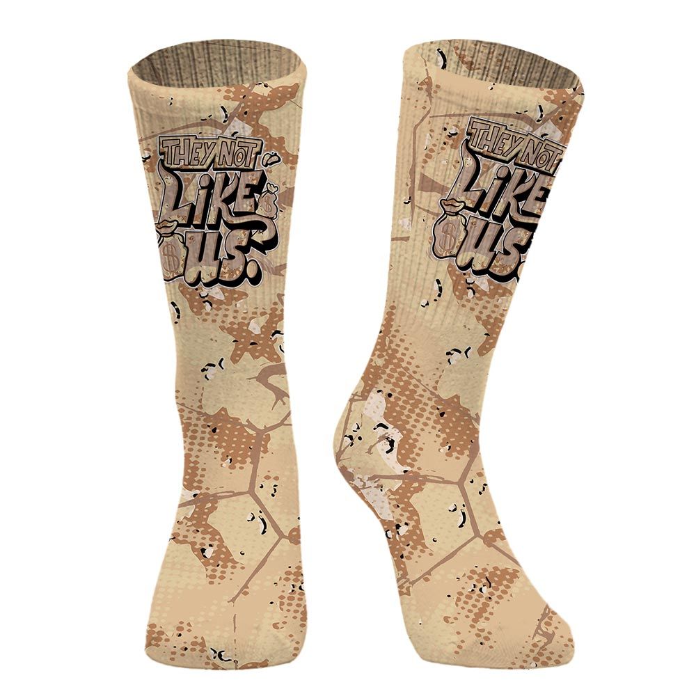 Sock To Match Desert Camo 3s - Dislike Us Graphic Crack