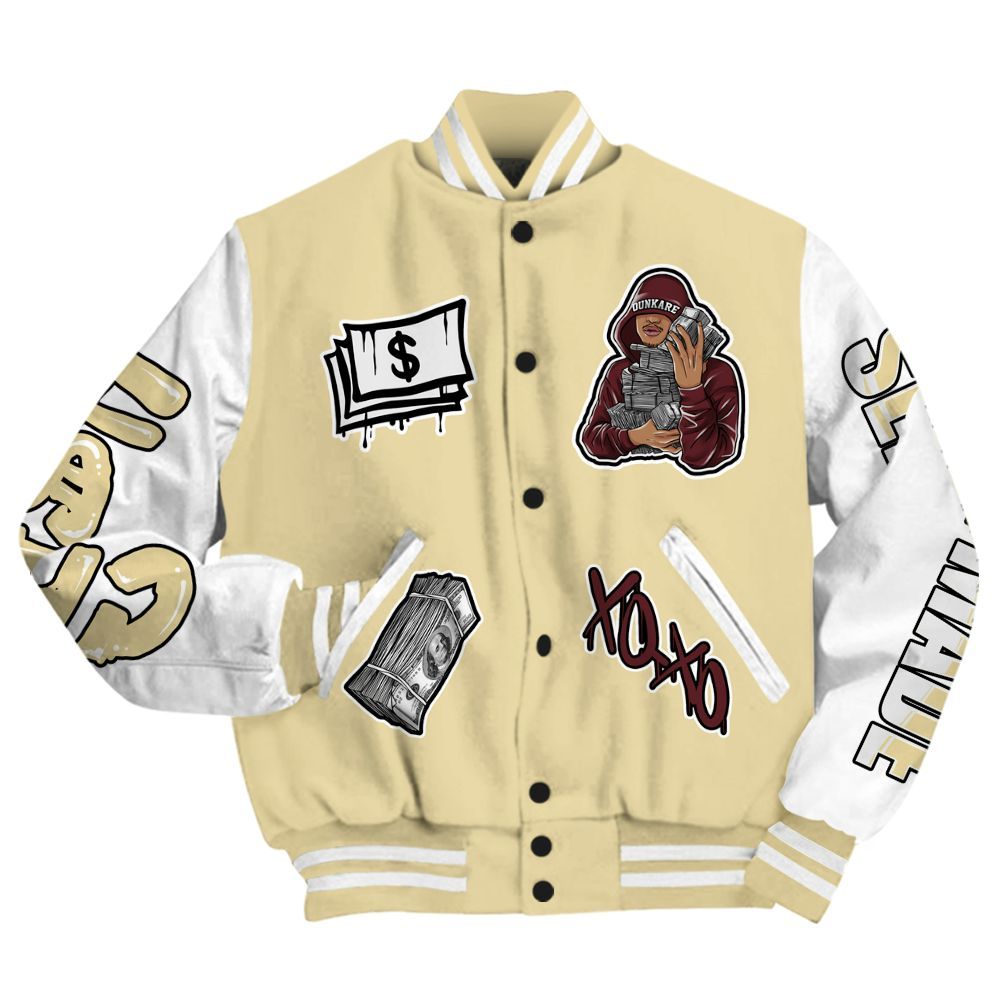 Varsity Jacket To Match Women Phantom 12s - Selfmade Unique All Over Print