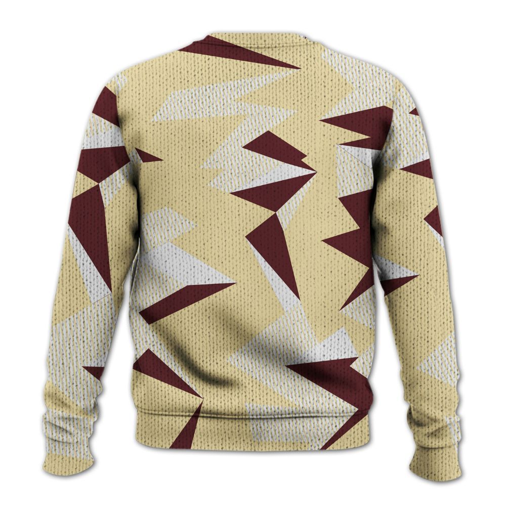 Knitted Sweater To Match Women Phantom 12s - Geometric Camouflage Pattern