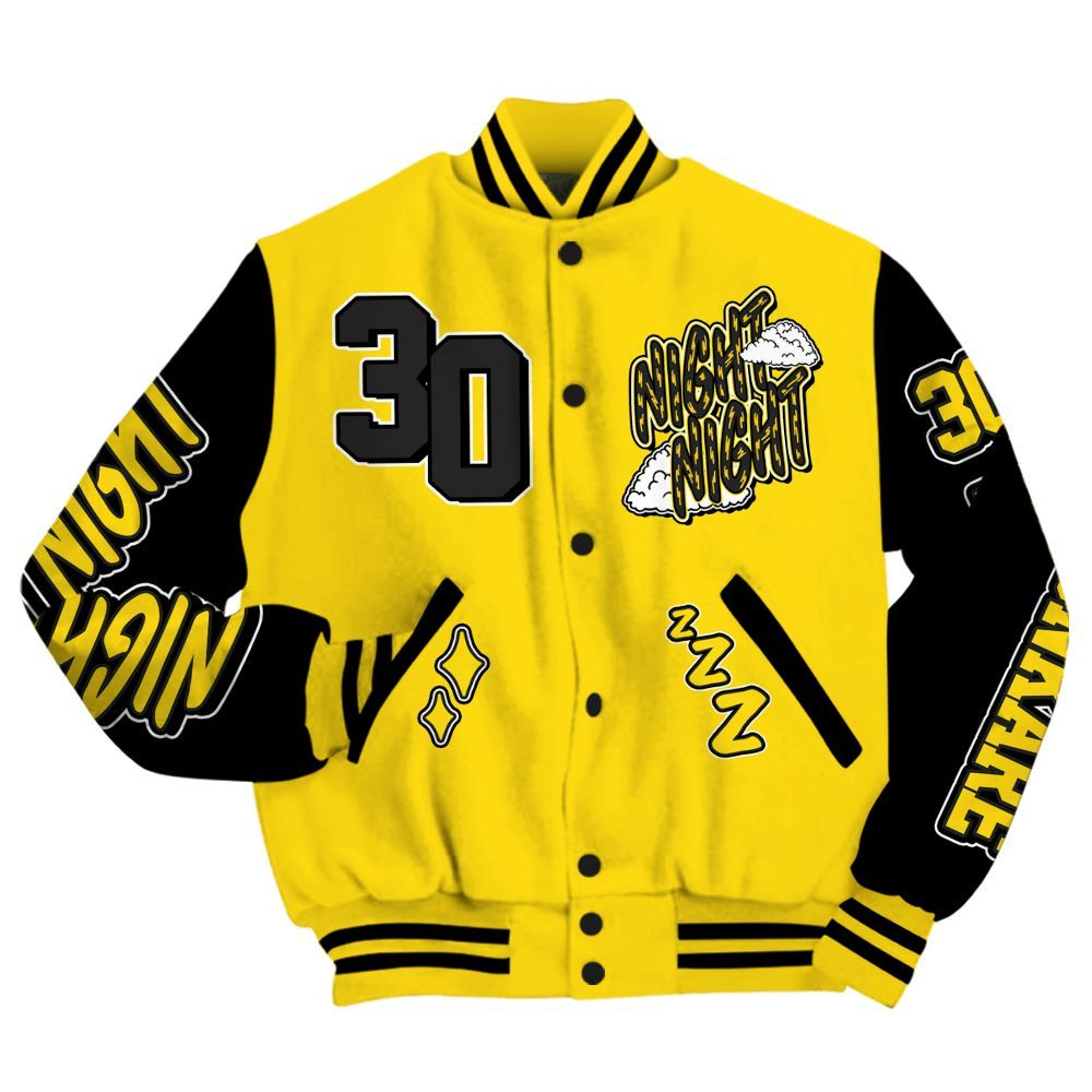 Varsity Jacket To Match Retro Thunder 4s - Seeya Skeleton All Over Print