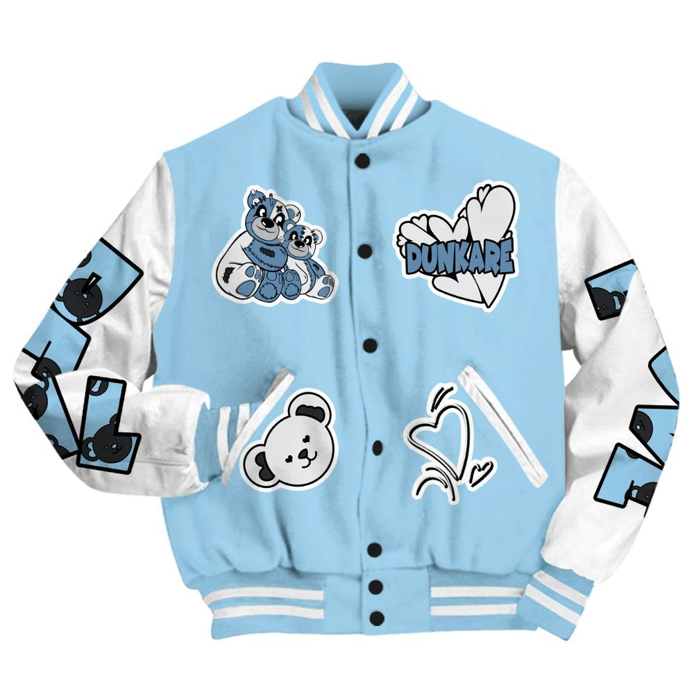Varsity Jacket To Match Legend Blue 11s - Sincere Fondness Bear All Over Print