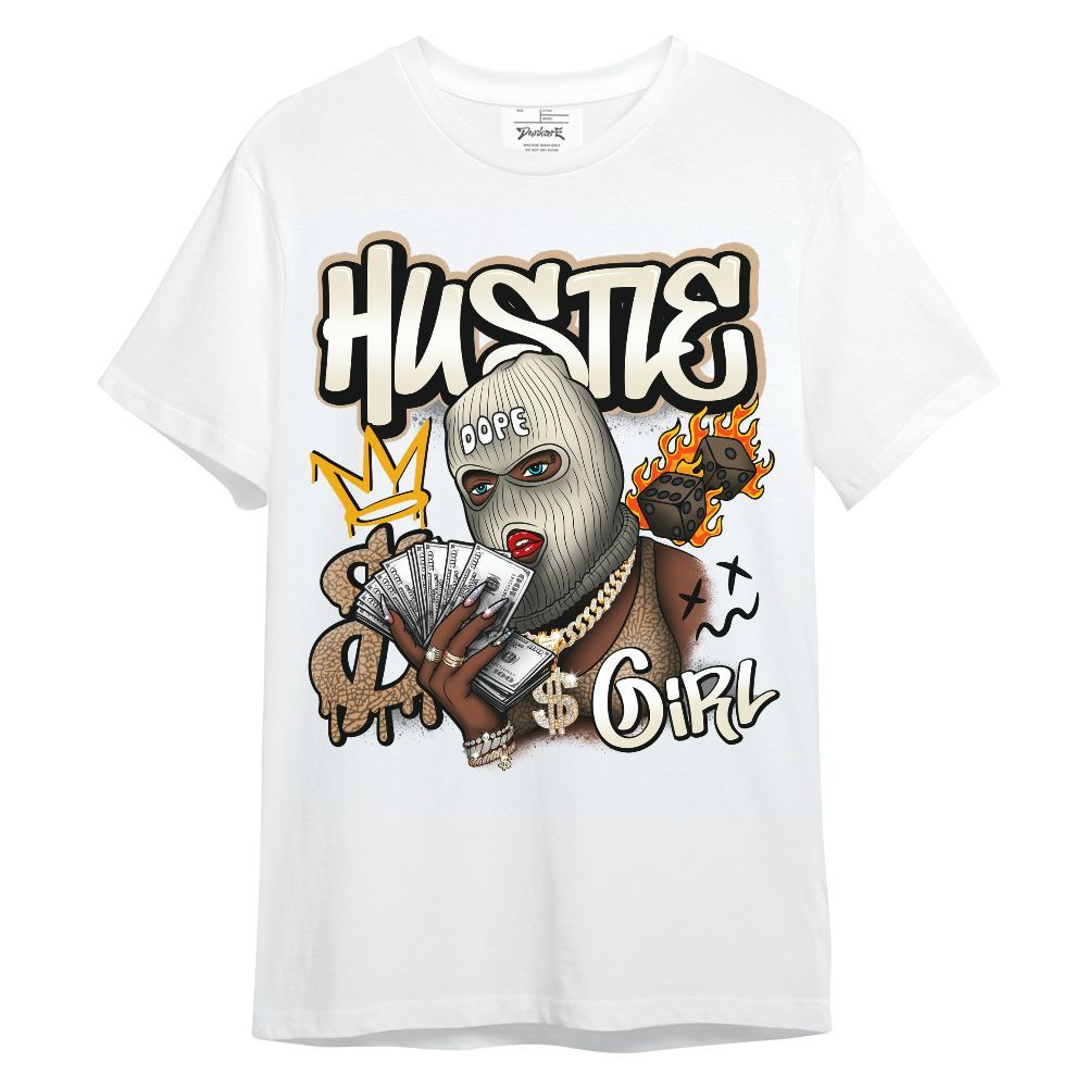 Shirt To Match Orewood Brown 3s - Money Hustles Girl Streetwear Unisex Shirt