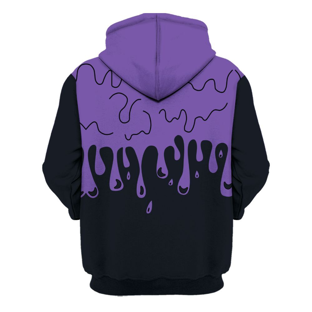 Hoodie To Match Canyon Purple 4s - Snake Trust No One Drip All Over Print