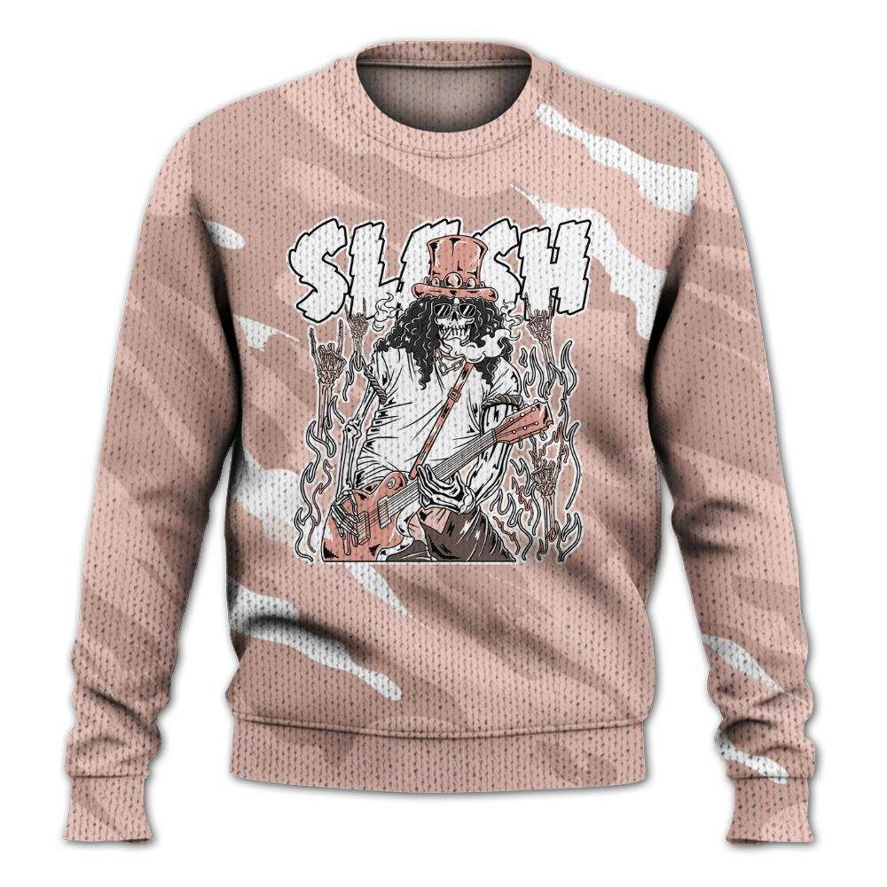 Knitted Sweater To Match Low Legend Pink 11s - Slash Skeleton Colored