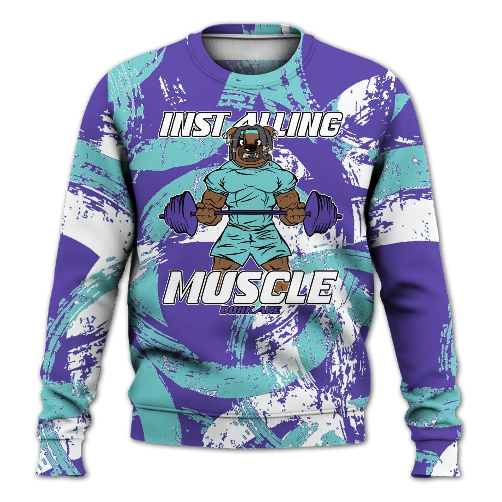 Sweatshirt To Match Low Hornets 1s - Installing Muscle Bear Circle Slpash All Over Print