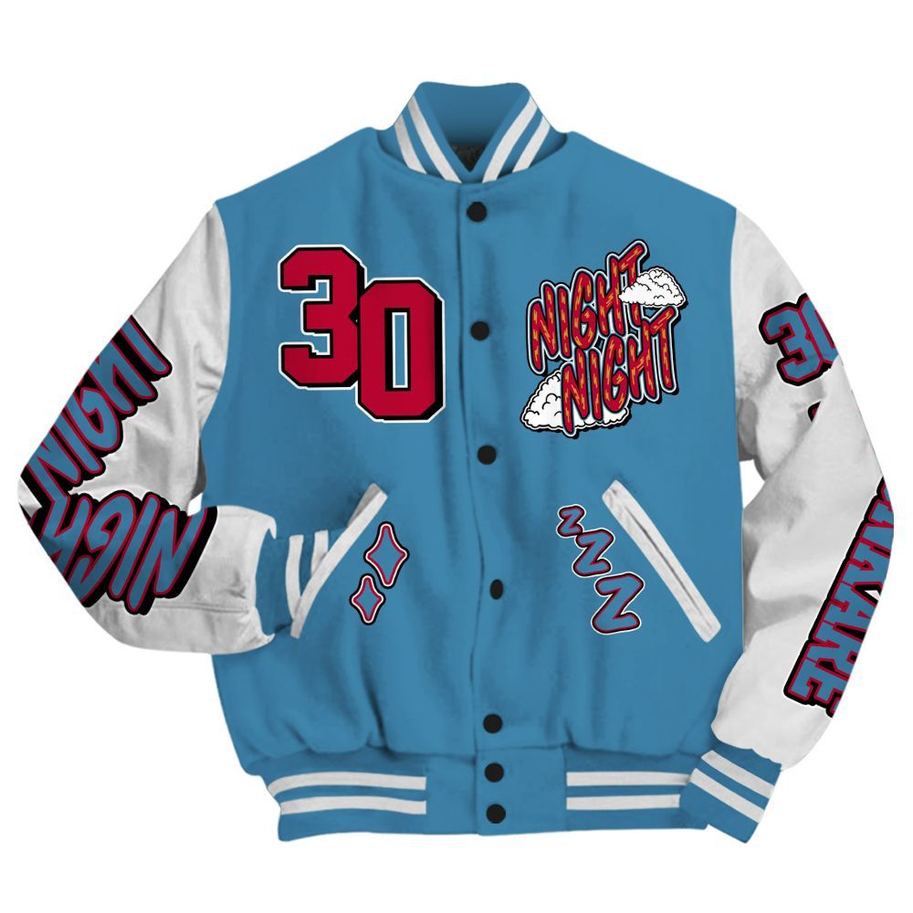 Varsity Jacket To Match GS Messy Room 4s - Seeya Skeleton All Over Print