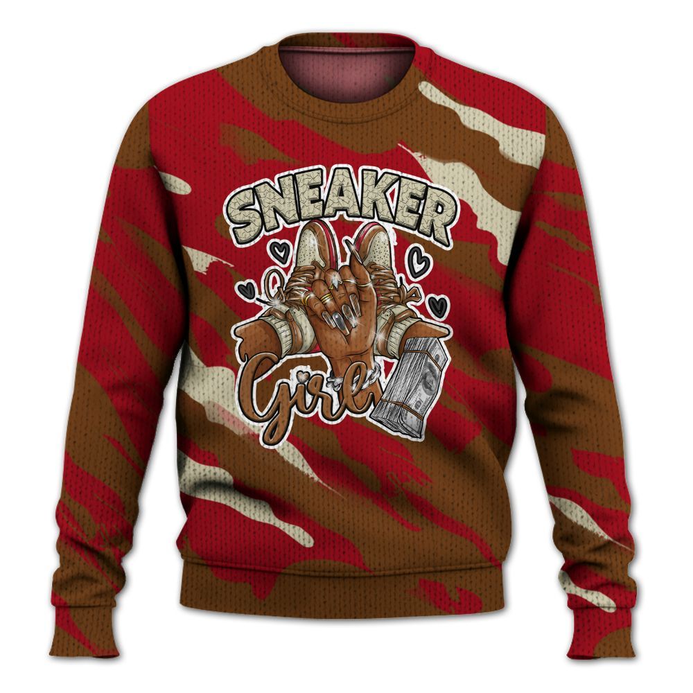 Knitted Sweater To Match Archaeo Brown 5s - Sneakerz Girlz Colored