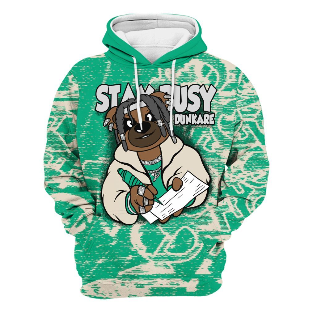 Hoodie To Match Oxidized Green 4s - Maintain Activity Bear Avant-Garde All Over Print