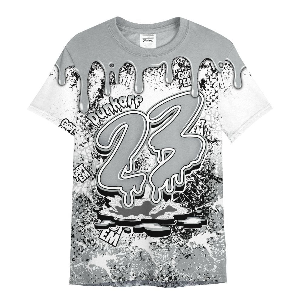 Shirt To Match Retro Pure Money 3s - Dripping 23 Drip All Over Print