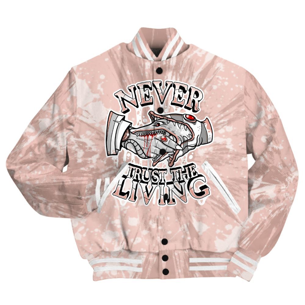 Varsity Jacket To Match Low Legend Pink 11s Shirt - Never Trusting Living Graphic Halloween All Over Print