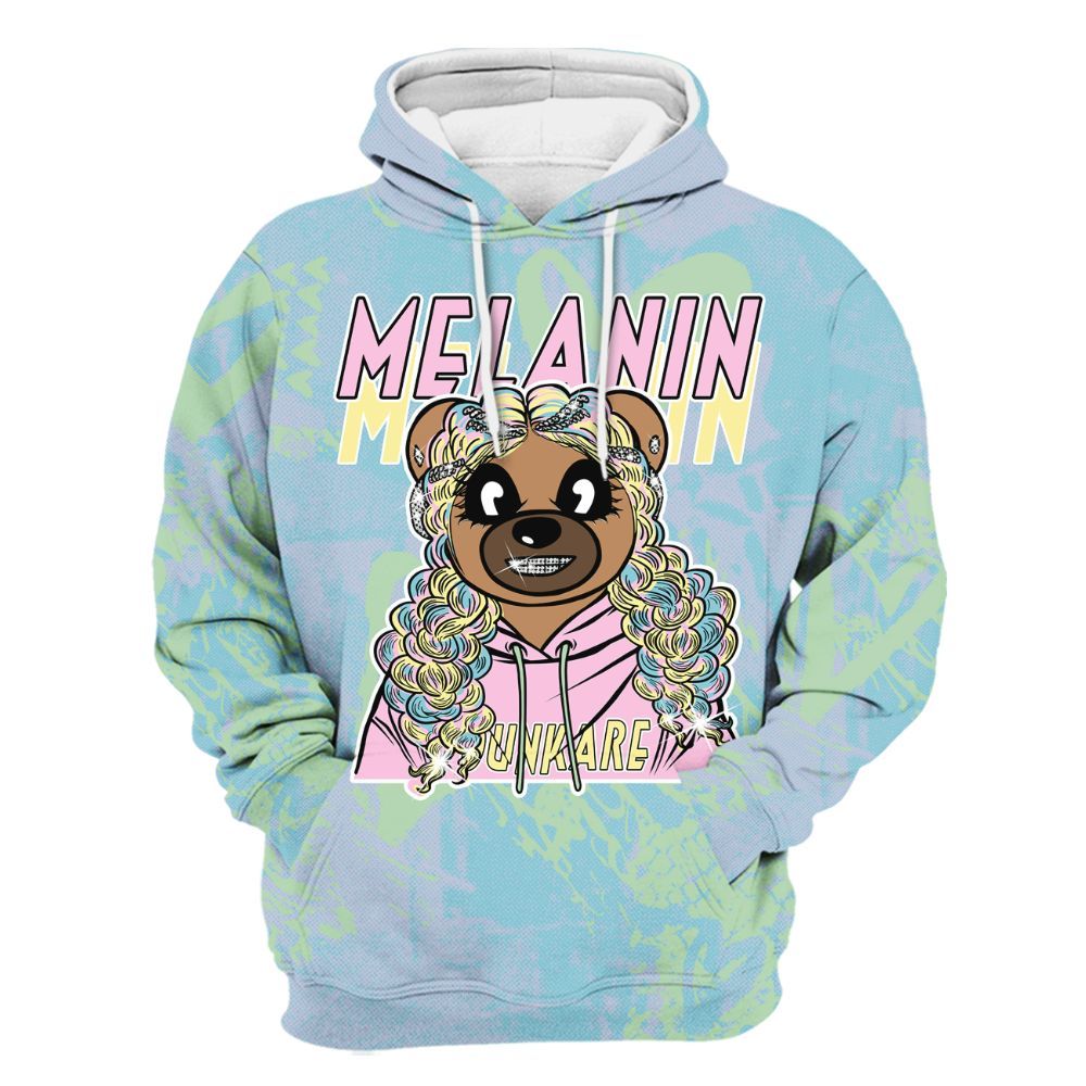 Hoodie To Match SB Dunk Low Visty - Pigments Bear Heart Grunge All Over Print