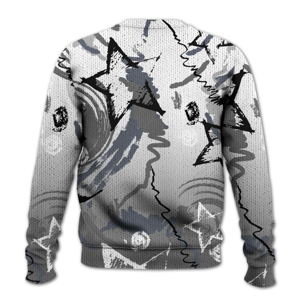 Knitted Sweater To Match Cool Grey 6s - Grind Shine Later Drip