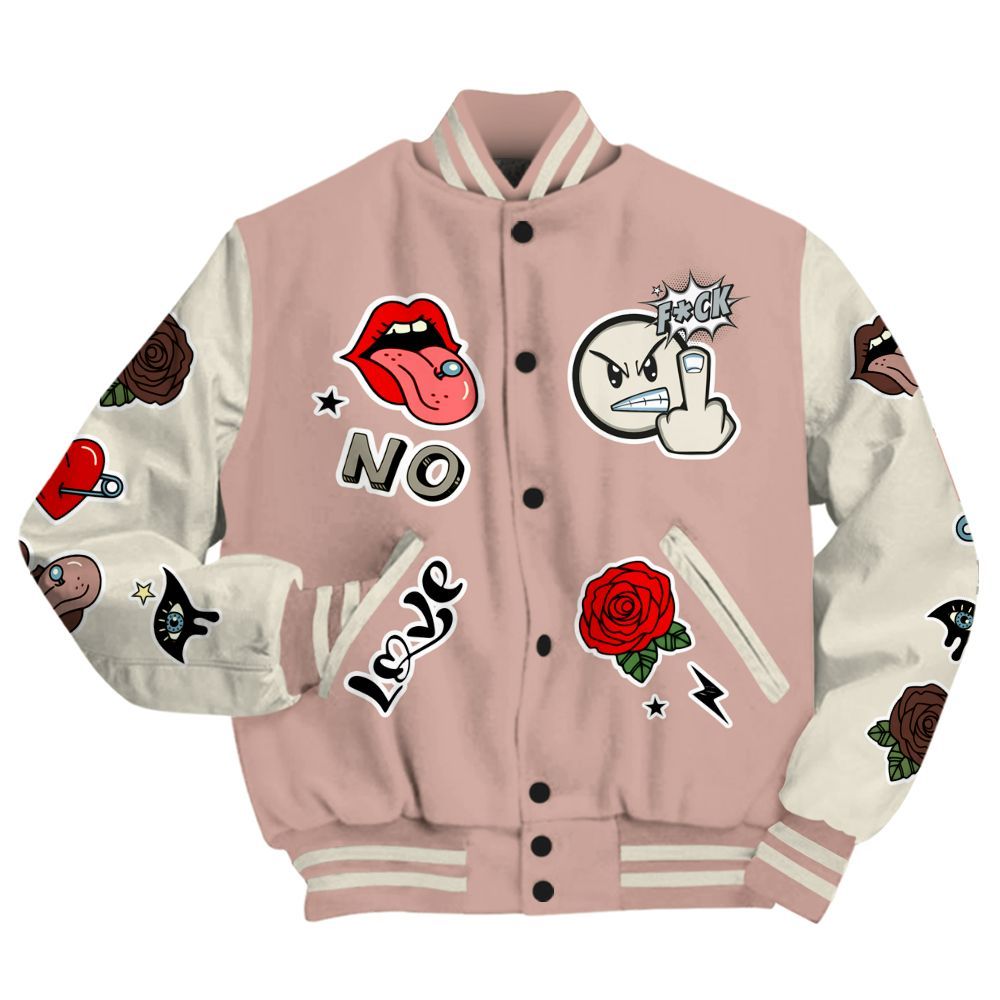 Varsity Jacket To Match Air Force Low 1 Arctic Orange - FK Around Find Out All Over Print