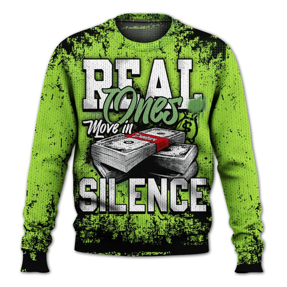 Knitted Sweater To Match Kobe 6 SE Grinch - Move In Silence Money Street Retro