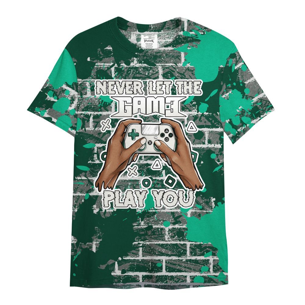 Shirt To Match Oxidized Green 4s - PlayGame Human Brick All Over Print