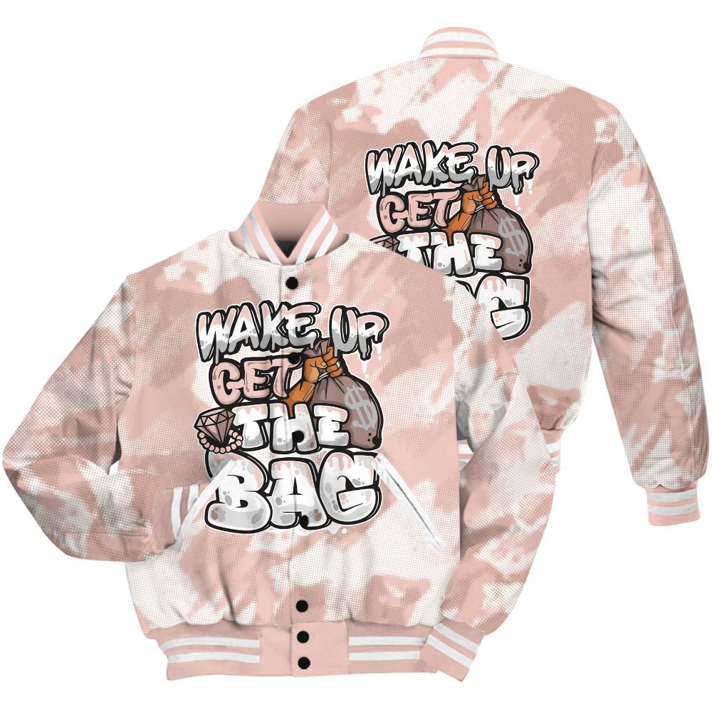 Varsity Jacket To Match Low Legend Pink 11s Shirt - Get More Bags Abstract All Over Print