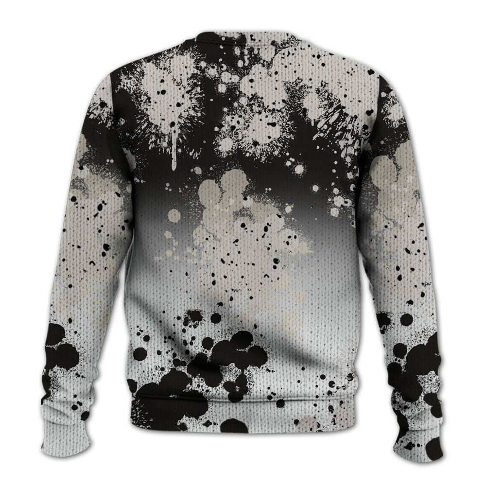 Knitted Sweater To Match Retro Reverse Metallic 5s - God Blessed Ink Drip