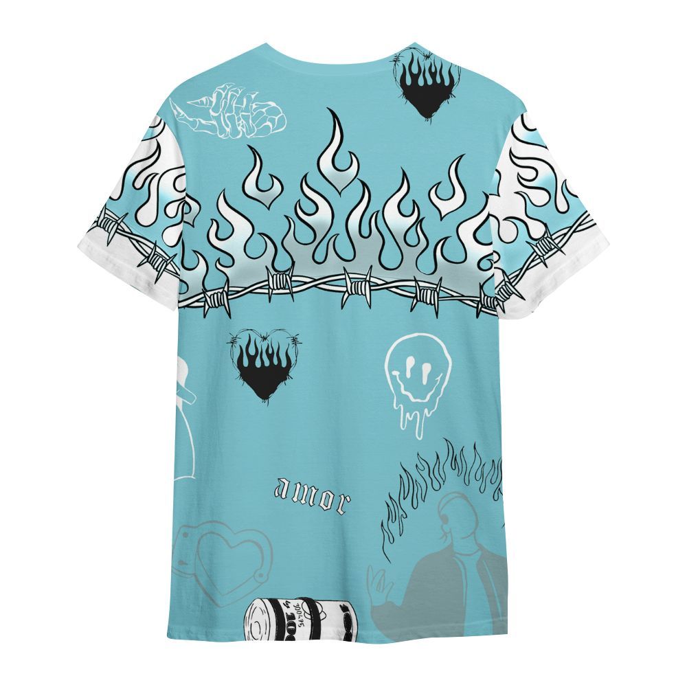 Shirt To Match Low Legend Blue 11s - Snake Trust No One All Over Print