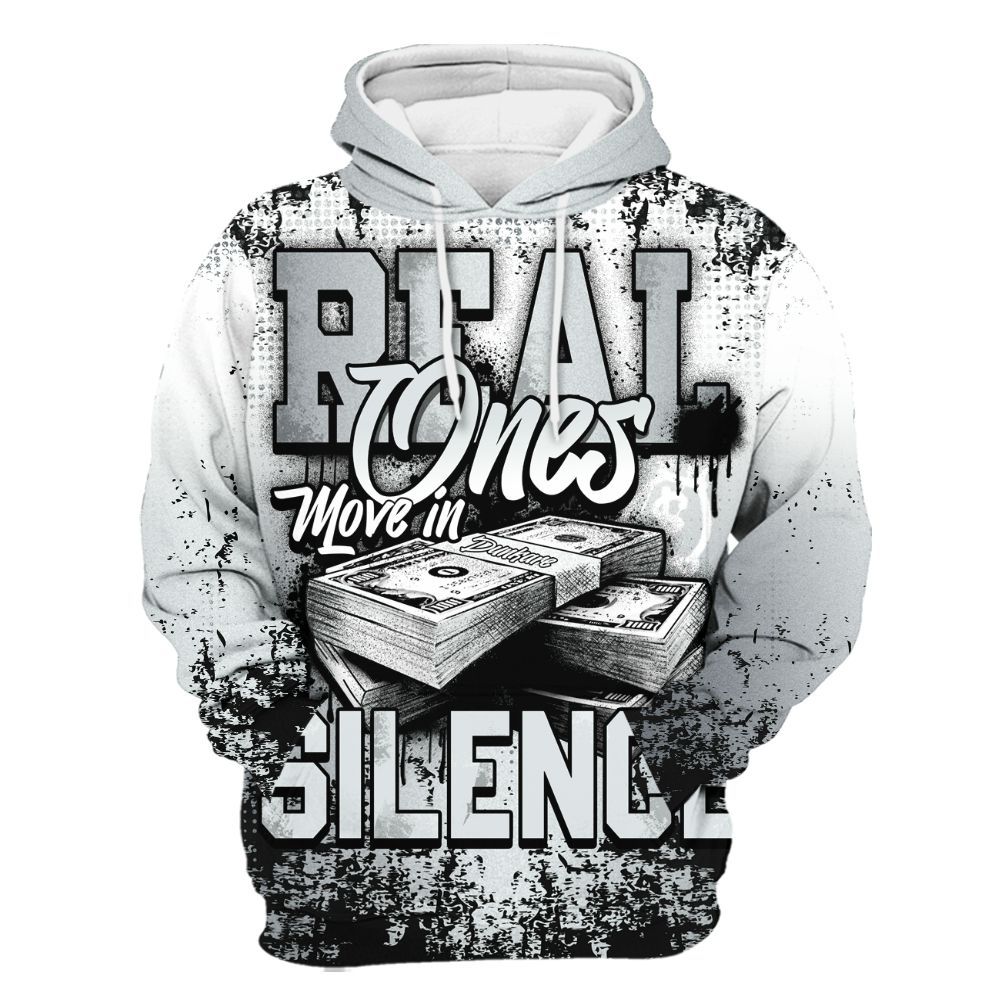 Hoodie To Match Cap And Gown 6s - Move In Silence Money Street Retro All Over Print