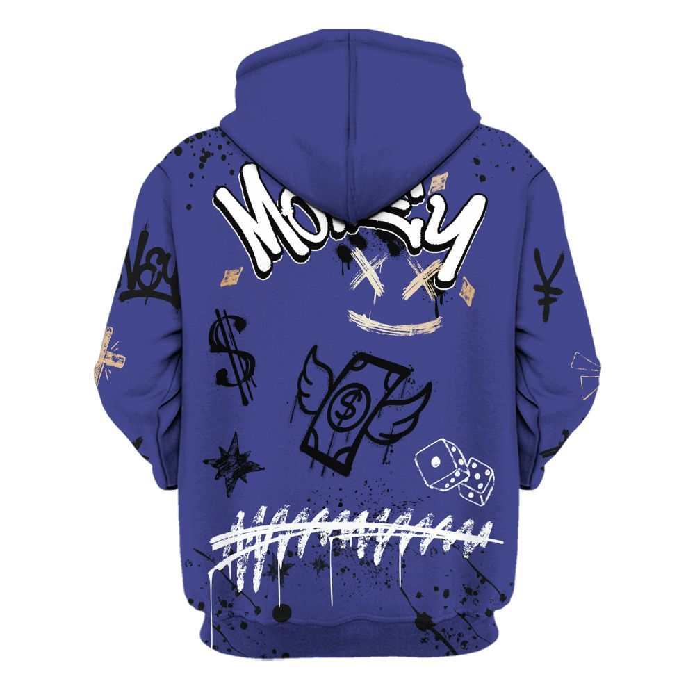 Hoodie To Match JM Pro Black Concord - Everybody Paid In Full Crayon All Over Print