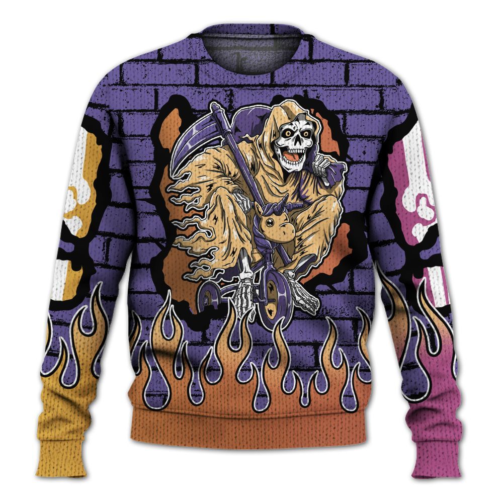 Knitted Sweater To Match Book Sunset 1s - Self Make Skeleton Crashed