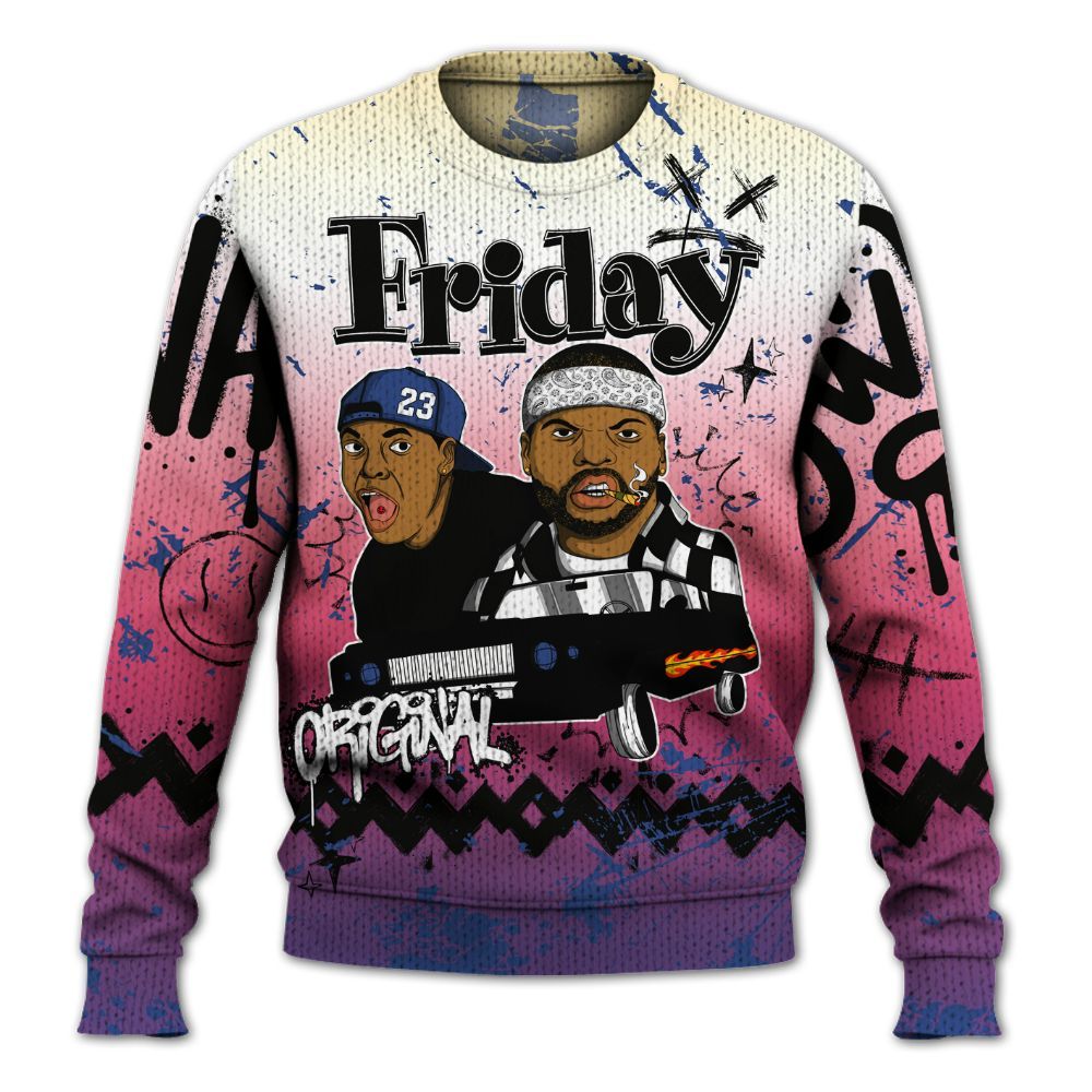 Knitted Sweater To Match Air Griffey Max Los Angeles 1s - Friday Sneaker Crayon