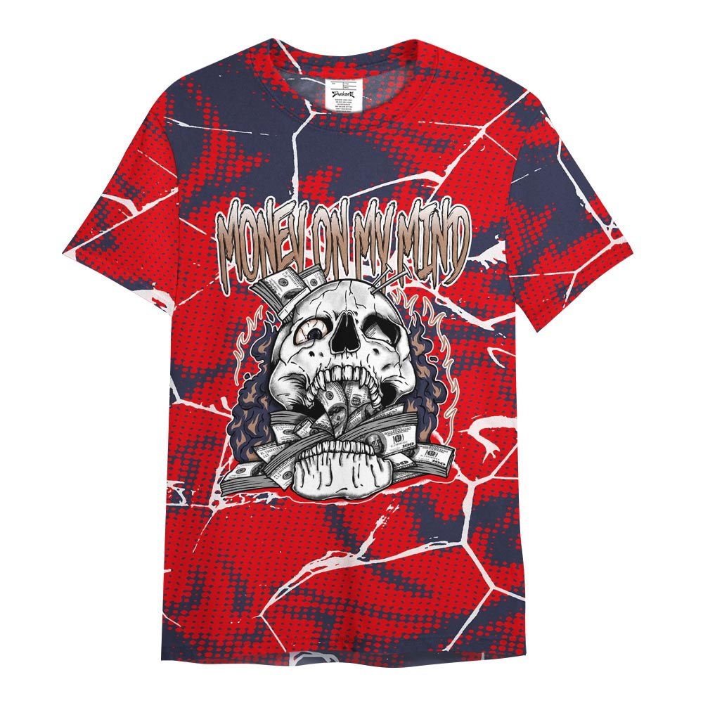 Shirt To Match Low OG Howard Bison 1s - MOMM Skeleton Crack Shirt Unisex