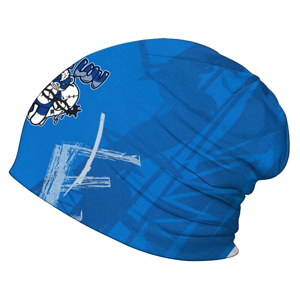 Beanie Hat To Match Blueberry 12s - False Romance Hugz Messyz Graphic