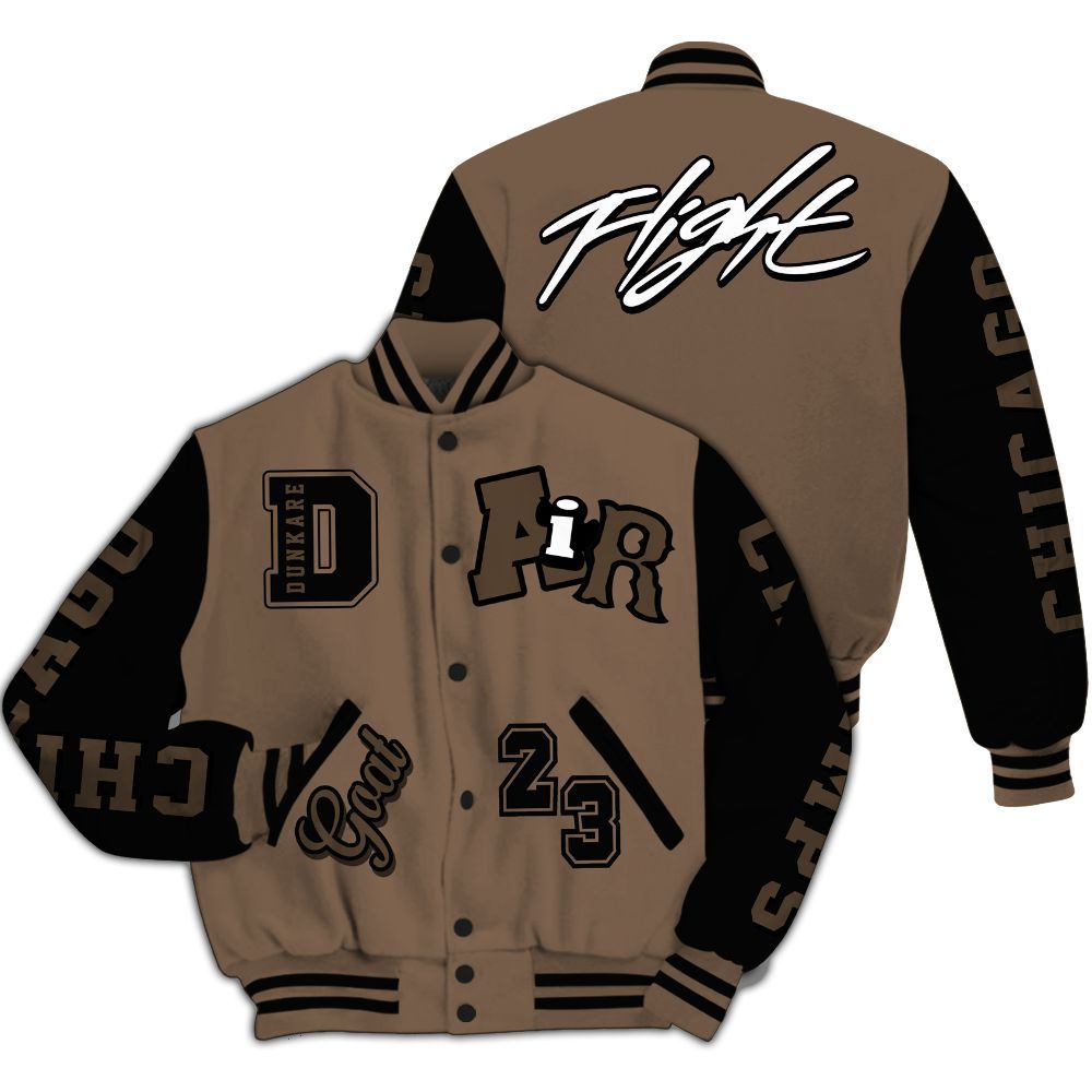 Varsity Jacket To Match Dark Mocha Jack - AIR Number 23 GOAT All Over Print