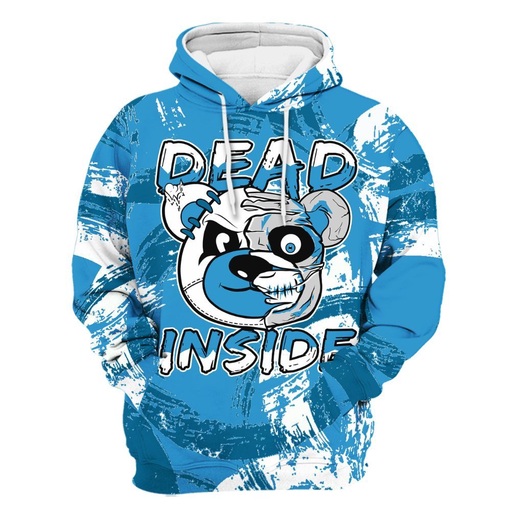 Hoodie To Match Powder Blue 9s - Lifeless Bear Circle Slpash All Over Print