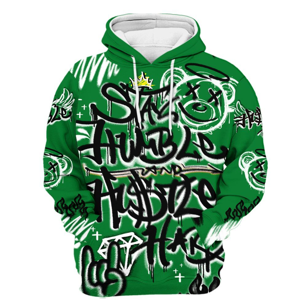 Hoodie To Match Lucky Green 1s - Humble Drip Streetwear Graffity All Over Print