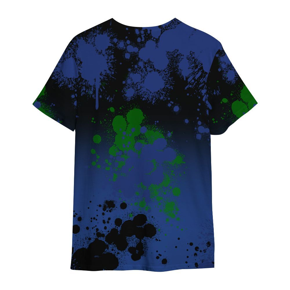 Shirt To Match Retro Hyper Royal 13s - God Blessed Ink Drip All Over Print