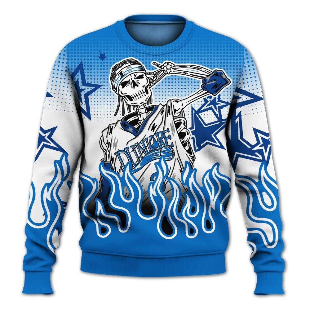 Sweatshirt To Match Blueberry 12s - Allen Answer Unique Fire Custom Name All Over Print