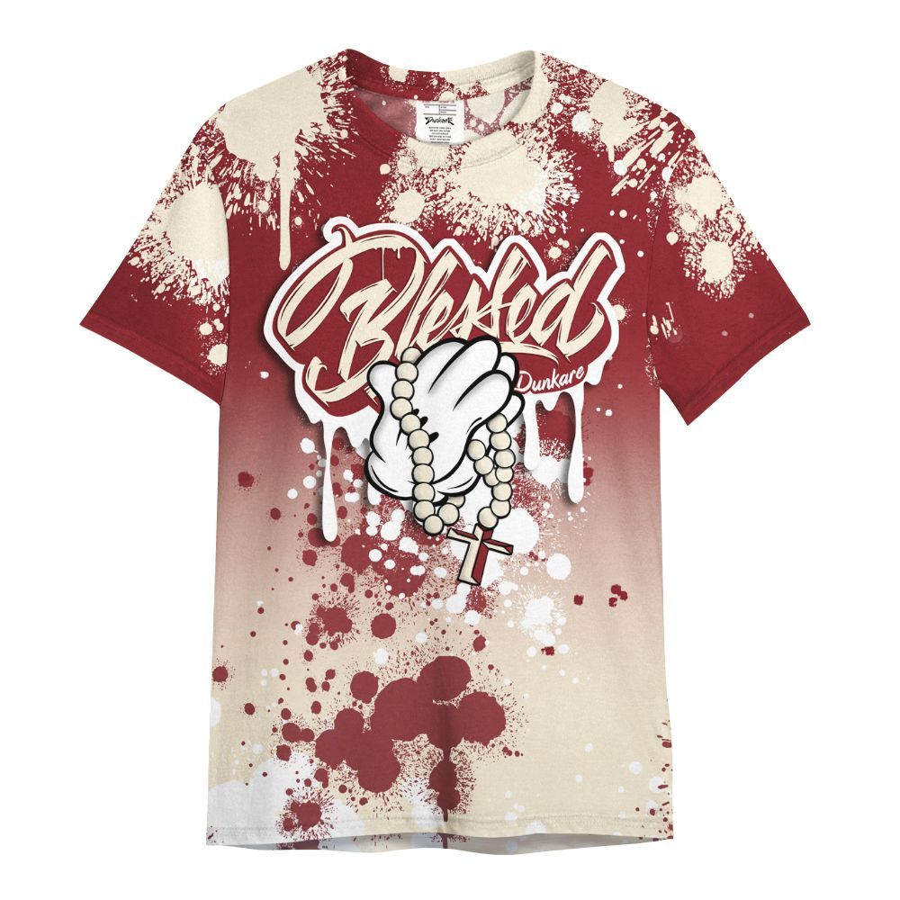 Shirt To Match Valentine's Day 2026 4s - God Blessed Ink Drip All Over Print