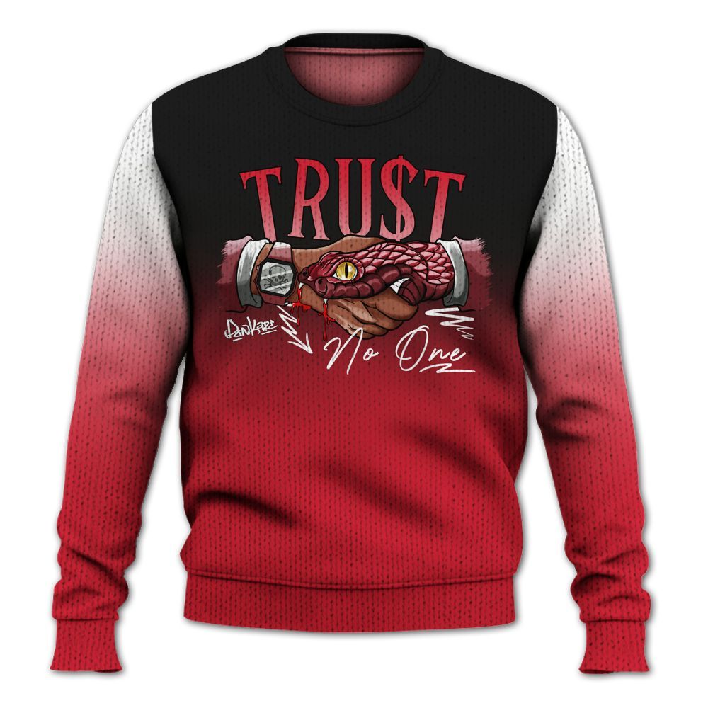 Sweater To Match Flight Club 4s - Snake Trust No One Drip Graphic