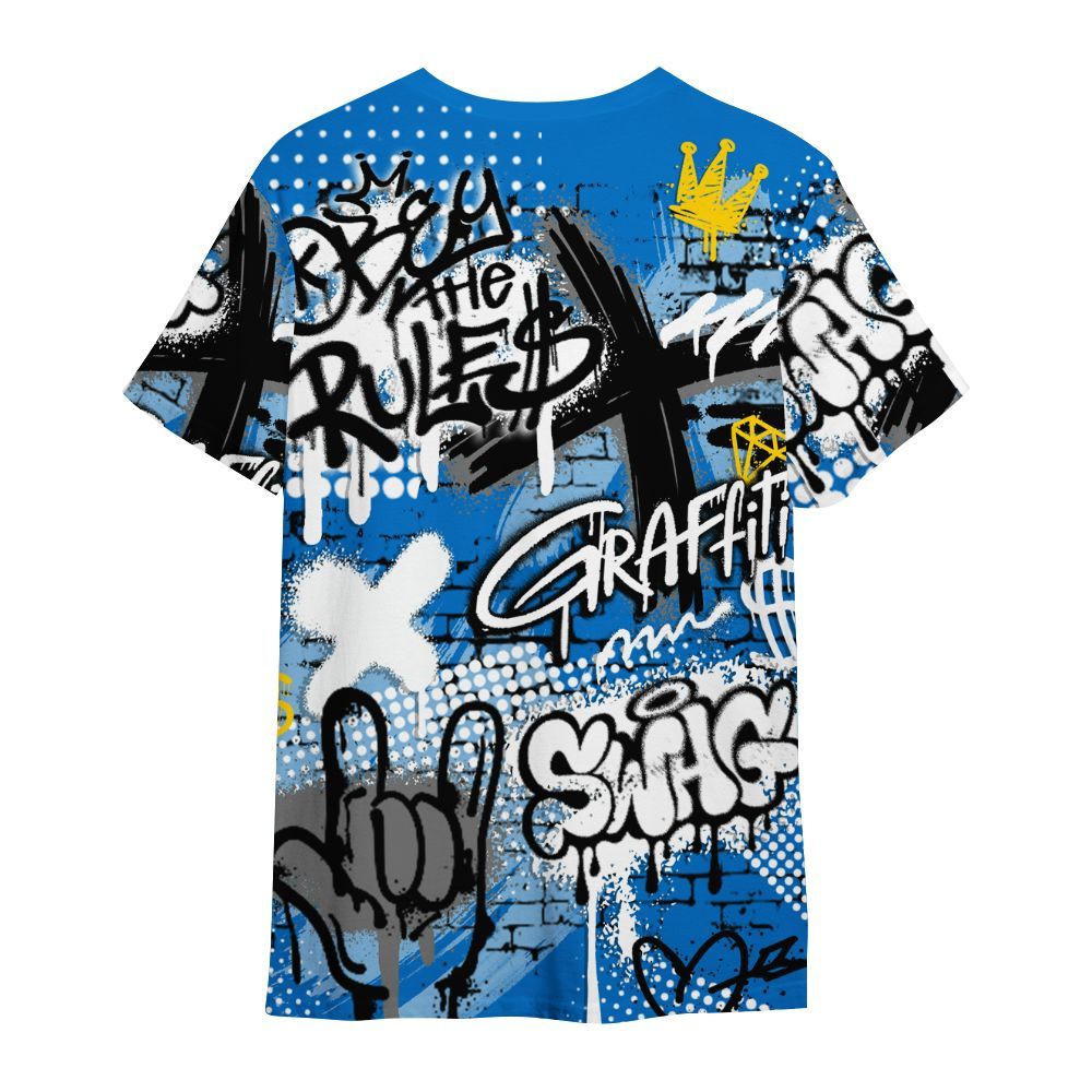 Shirt To Match Low Game Royal 1s - True It Real Graffiti Streetwear All Over Print