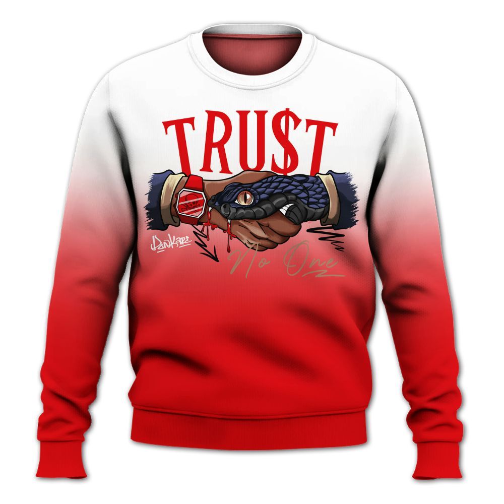 Sweatshirt To Match Low OG Howard Bison 1s - Snake Trust No One Drip All Over Print