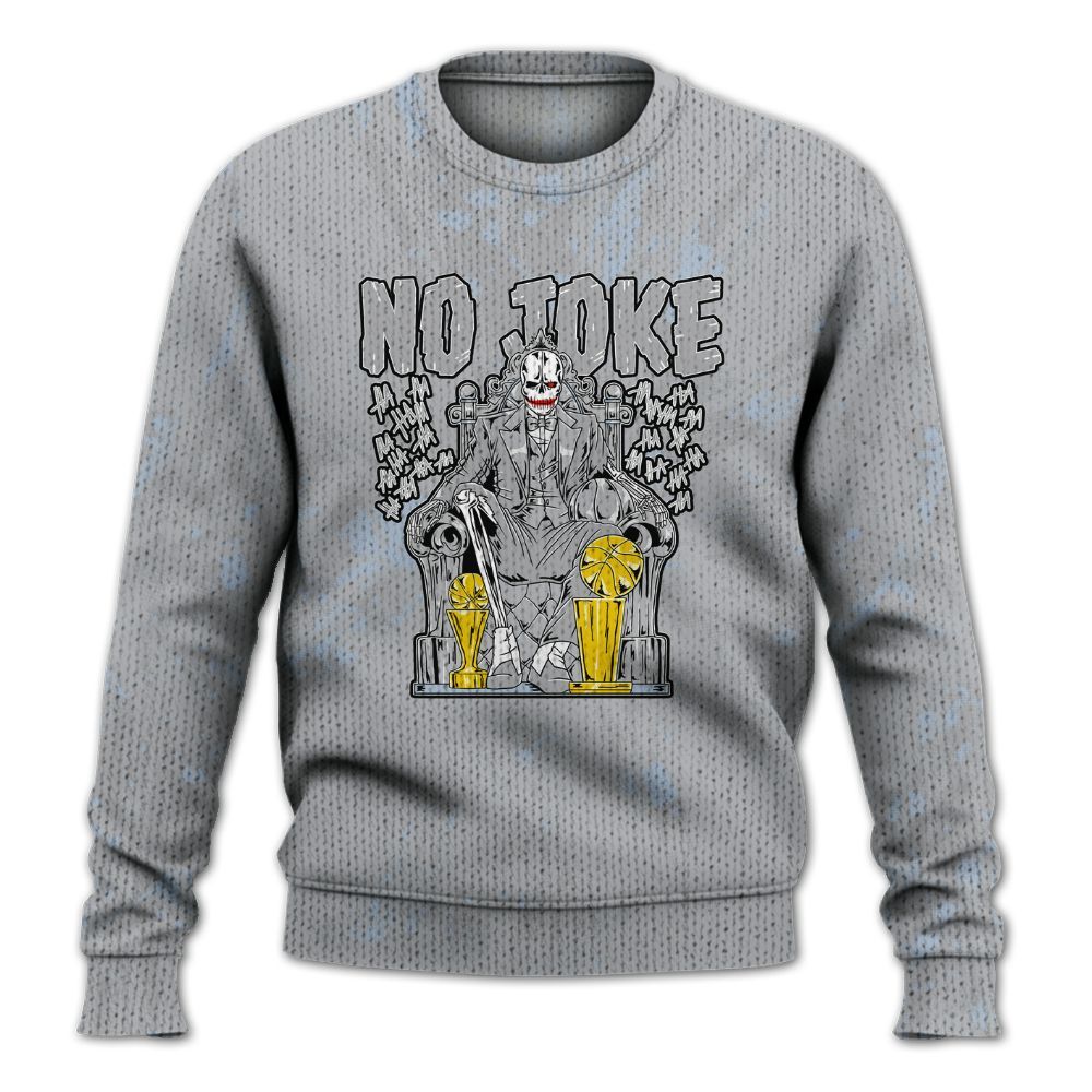 Knitted Sweater To Match Low OG Wolf Grey 1s - Ain't Joke Skeleton Luxury
