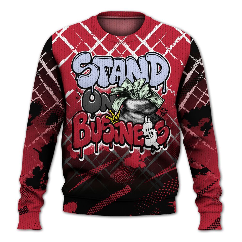 Knitted Sweater To Match Toro Bravo 6s - Halftone Stand Business Dripping