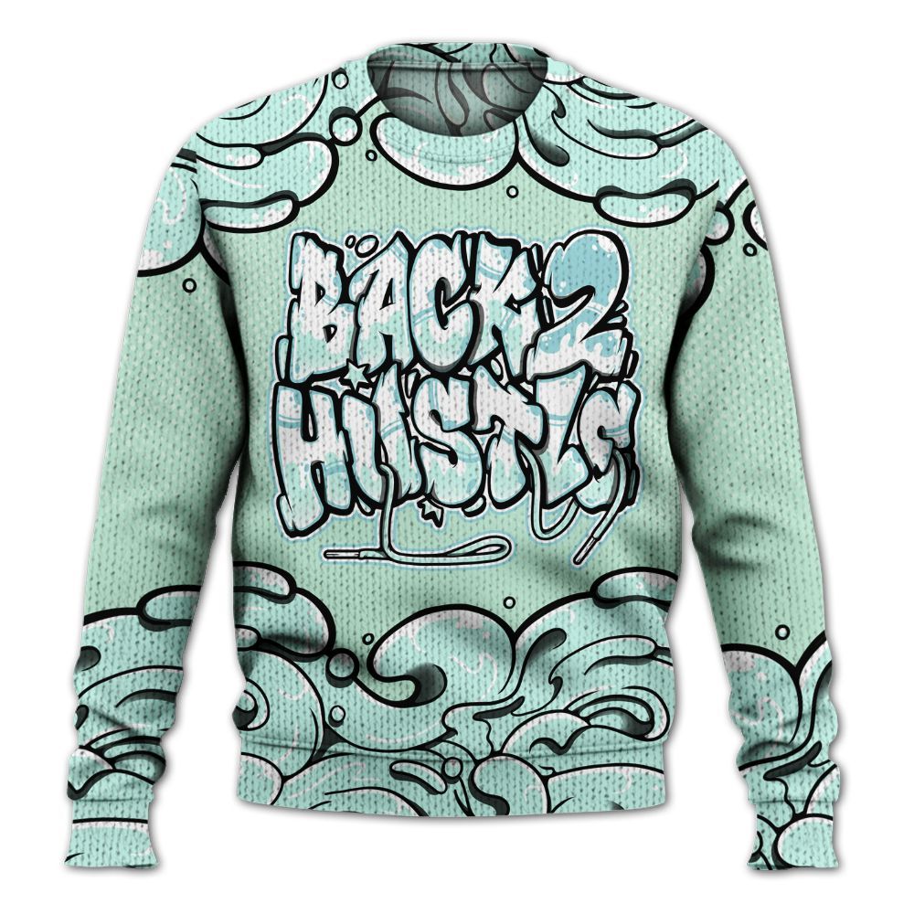 Sweater To Match Retro Low Igloo 11s - Back 2 Hustles Typo Graphic
