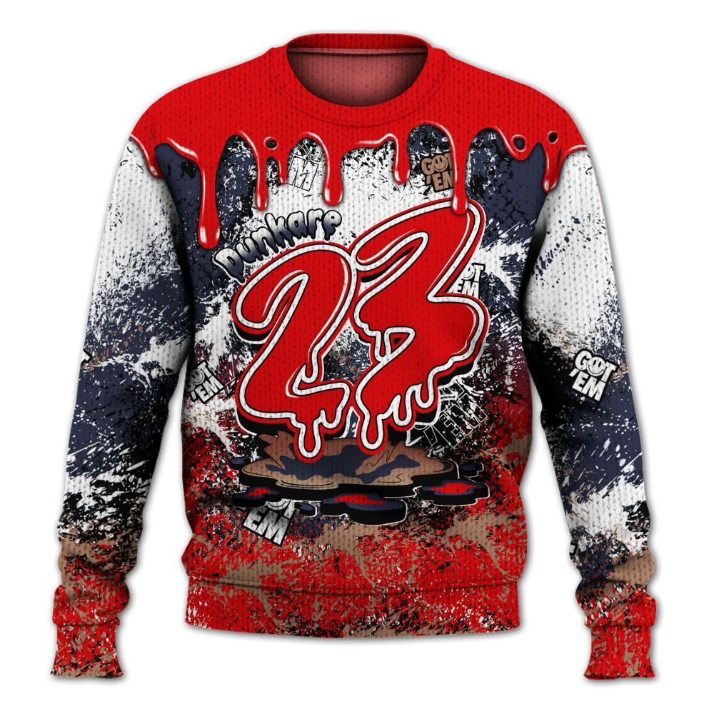 Knitted Sweater To Match Low OG Howard Bison 1s - Dripping 23 Drip