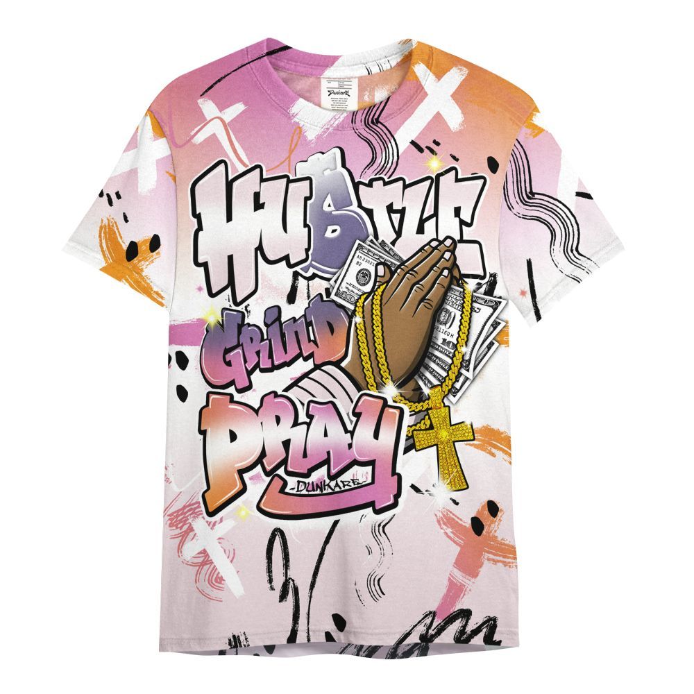Shirt To Match Book Sunrise 1s - Money Hustle Grind Pray All Over Print