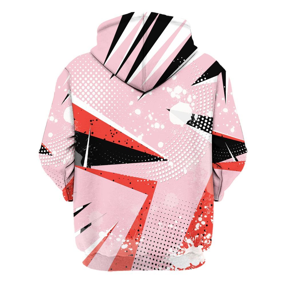 Hoodie To Match Retro Awake Arctic Pink - Poly Trust No One Dripping All Over Print