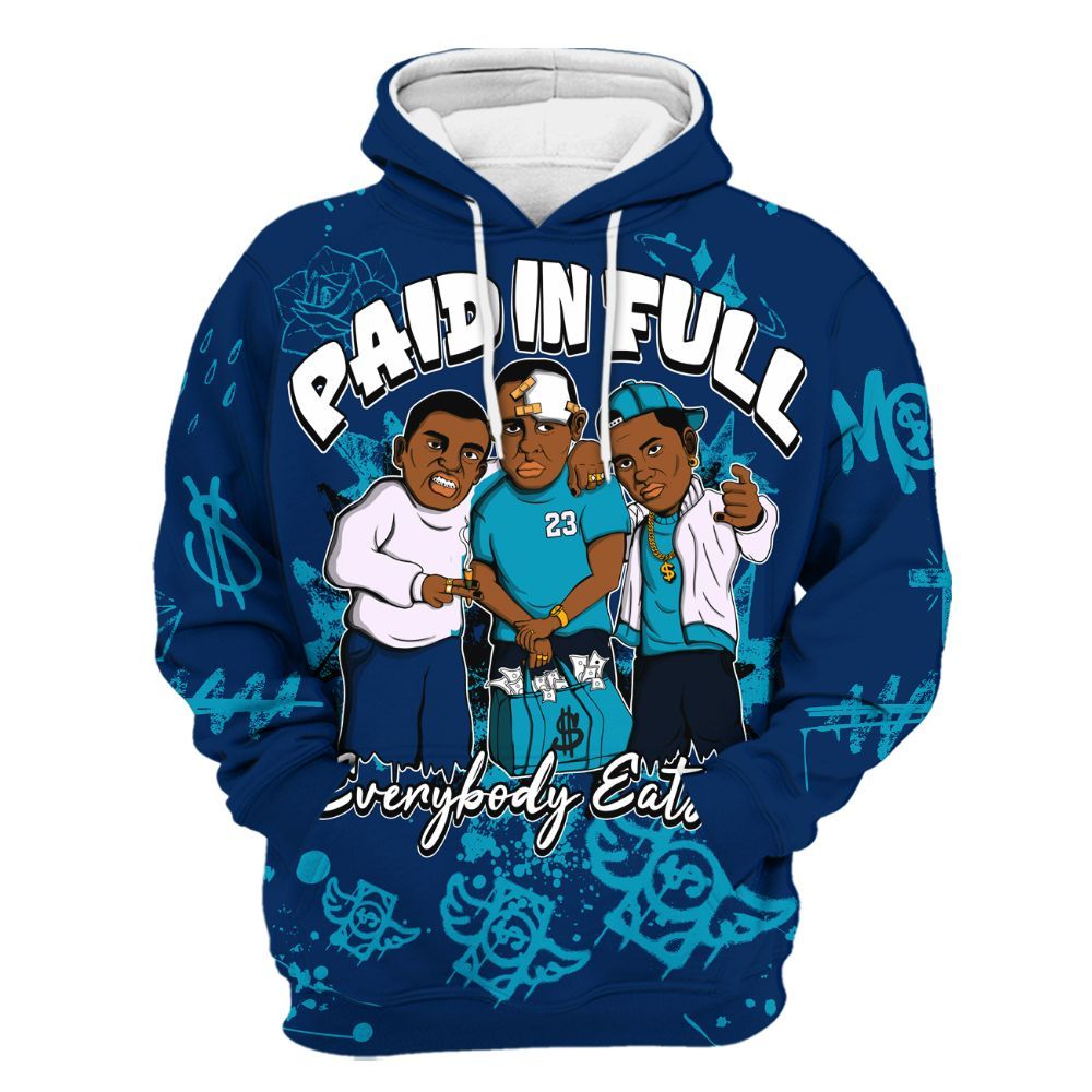 Hoodie To Match Kobe 5 X-Ray - Everybody Paid In Full Crayon All Over Print