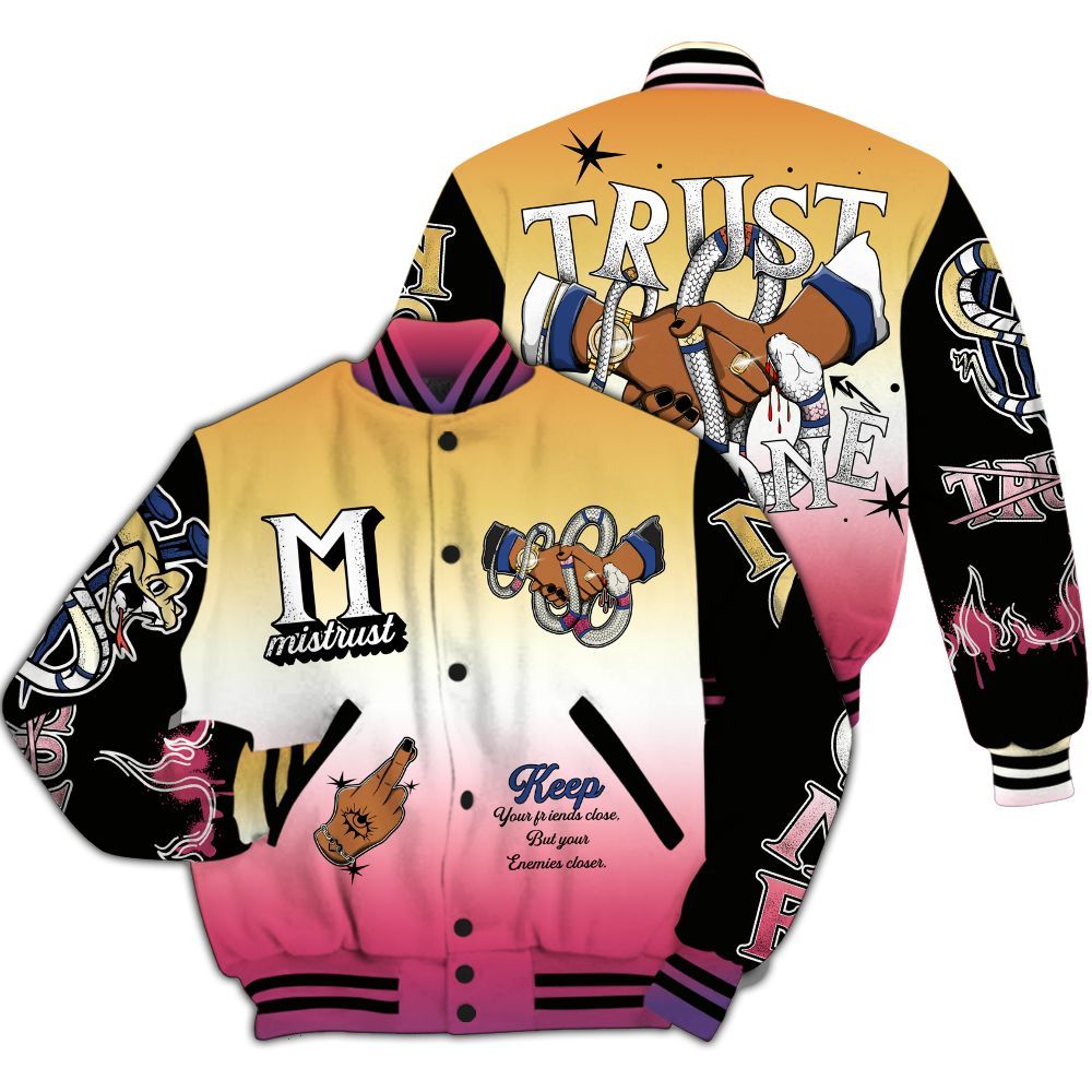 Varsity Jacket To Match Air Griffey Max Los Angeles 1s - Trust No One Snake-Bite Street Style All Over Print