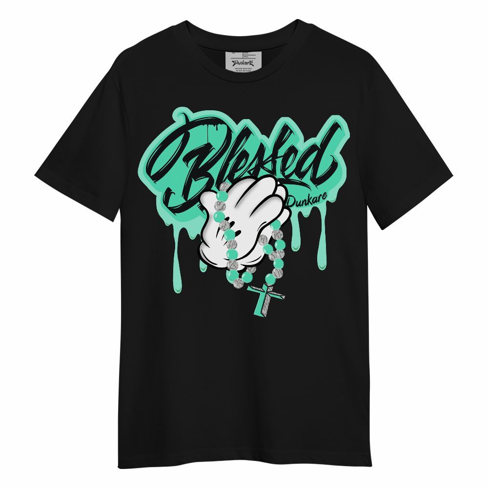 Shirt To Match Black Green Glow 3s - God Blessed Drip Unisex Shirt
