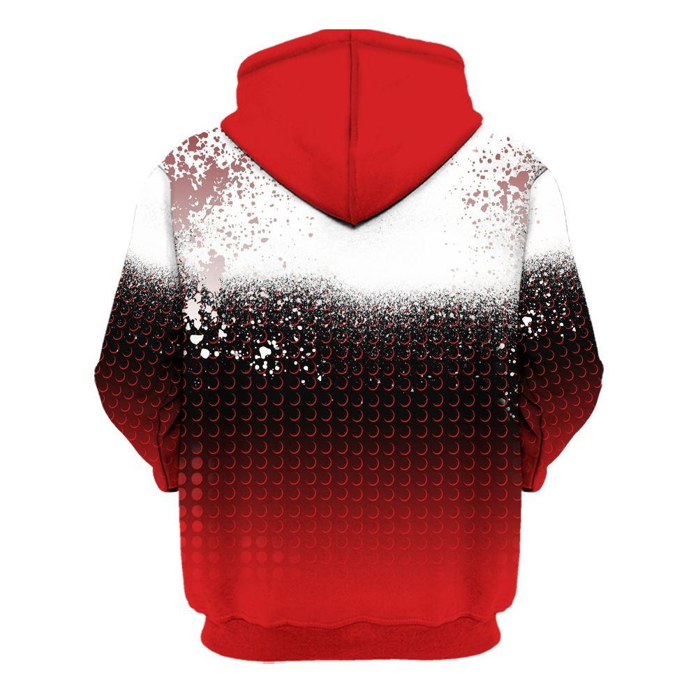 Hoodie To Match Low Bred 11s - Halftone Time Is Money All Over Print